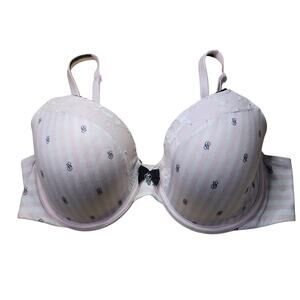Body by Victoria's Secret Bra Pink Stripe Coquette Size 34D